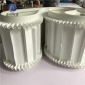 光面PU传送带面包面粉输送带 厂家供应白色PU加导条输送带